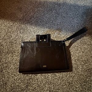 HOBO Black and Gold Wallet